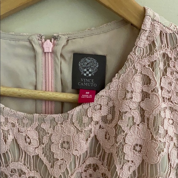 Vince Camuto Sleeveless Lace Bodycon Dress Size 10 - Picture 8 of 8